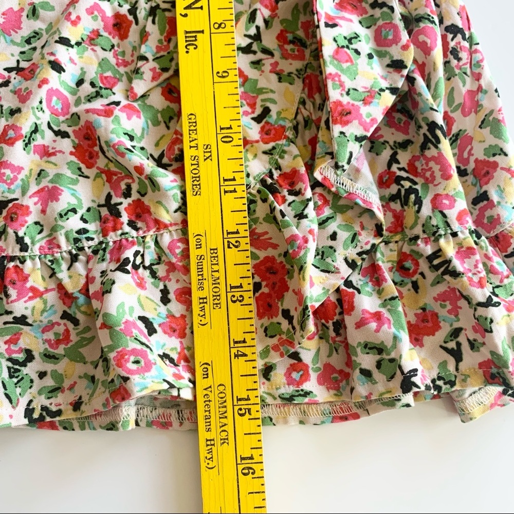 🌸New🌸 Urban Outfitters Floral Belted Toni mini Skirt Sz Xsmall NWT - Picture 9 of 9